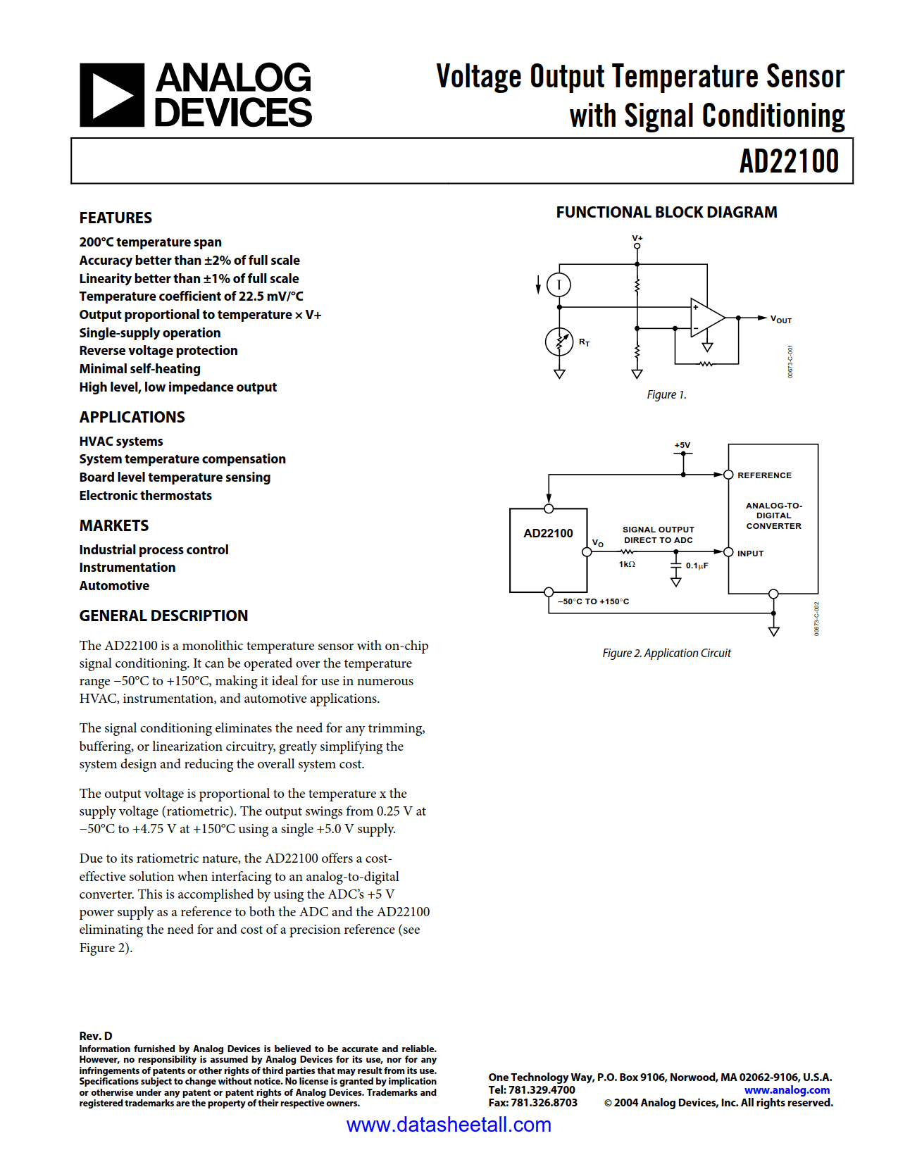 AD22100 Datasheet