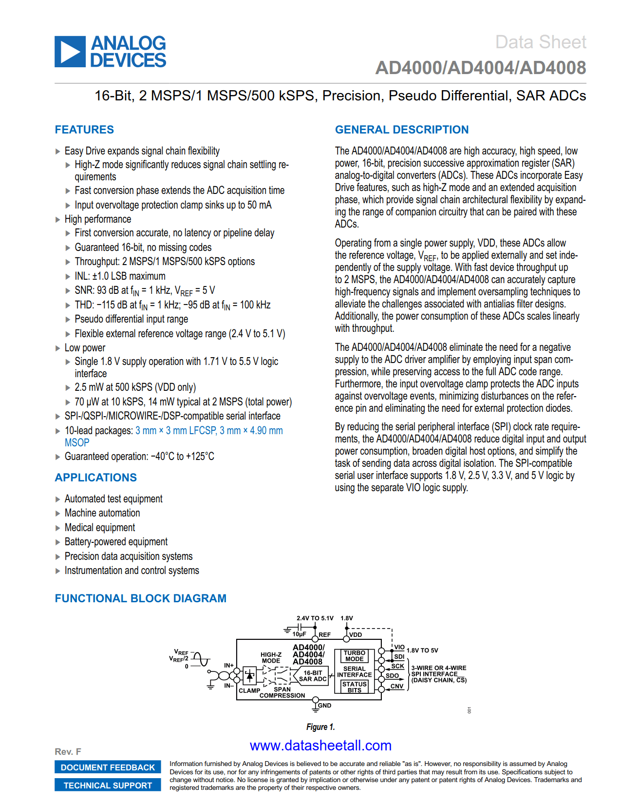 AD4008 Datasheet