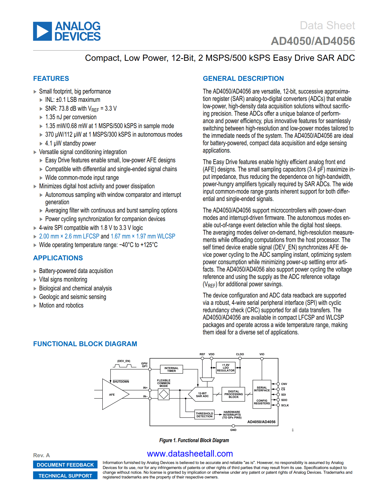 AD4050 Datasheet