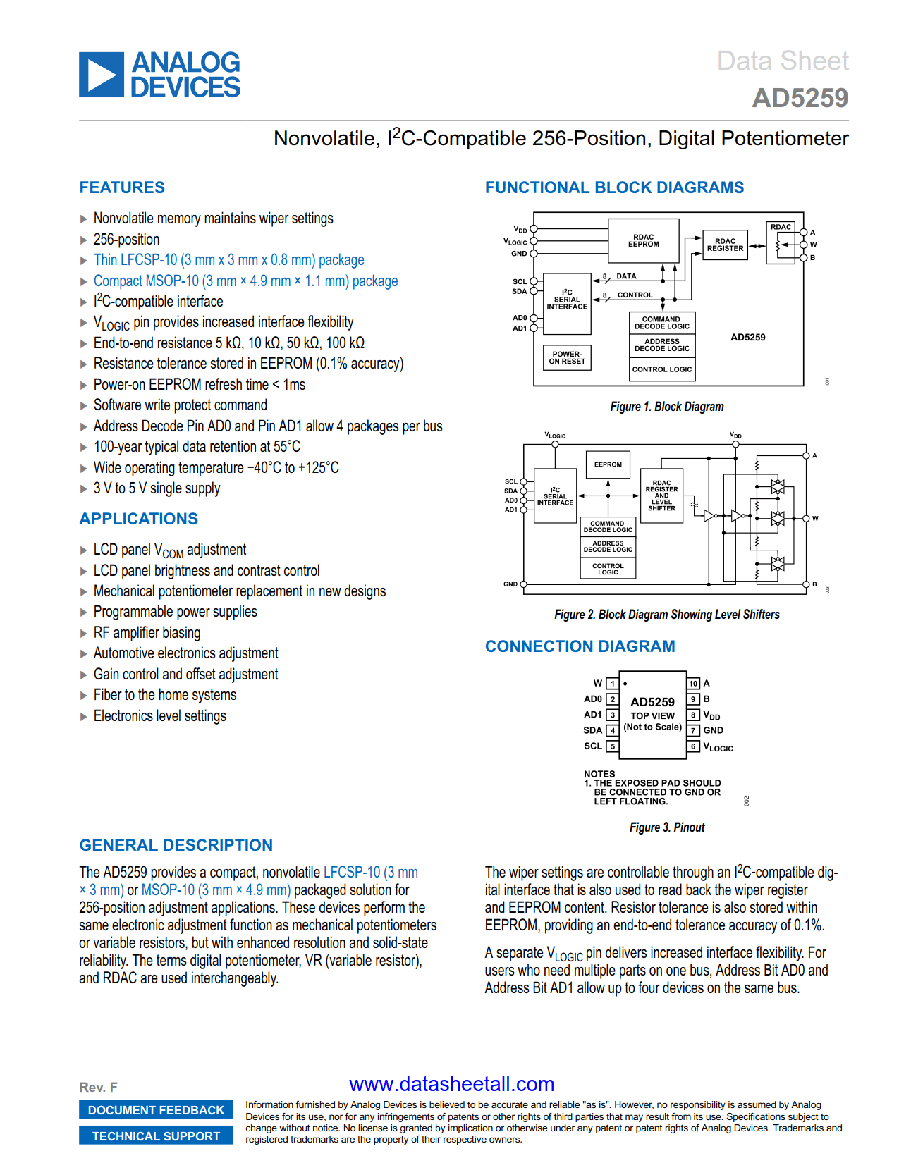 AD5259 Datasheet