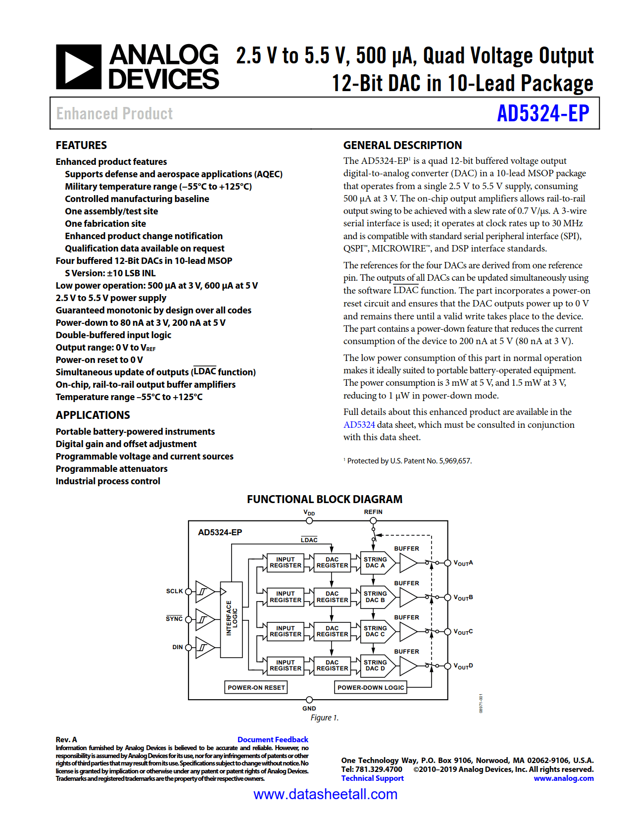 AD5324-EP Datasheet