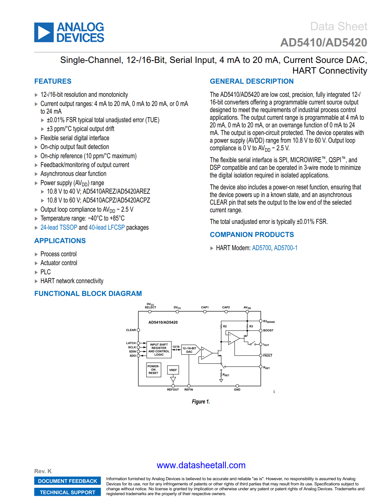 AD5420 Datasheet