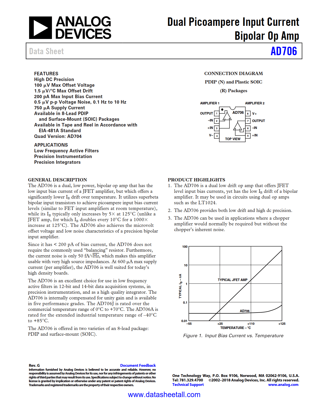 AD706 Datasheet