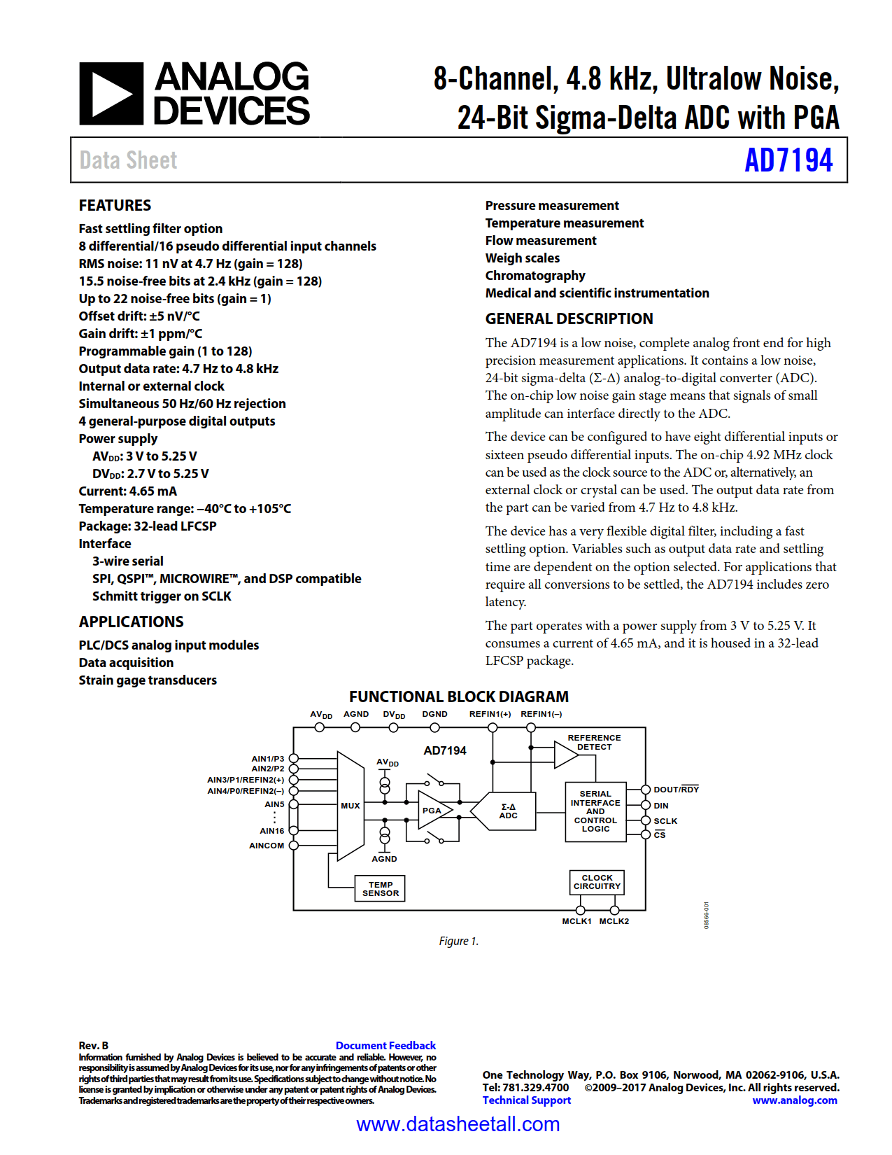 AD7194 Datasheet
