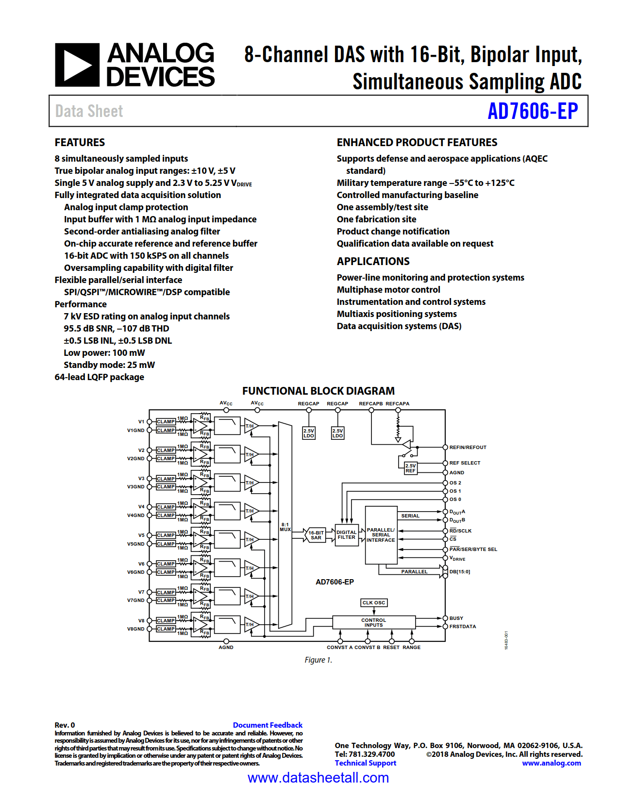 AD7606-EP Datasheet