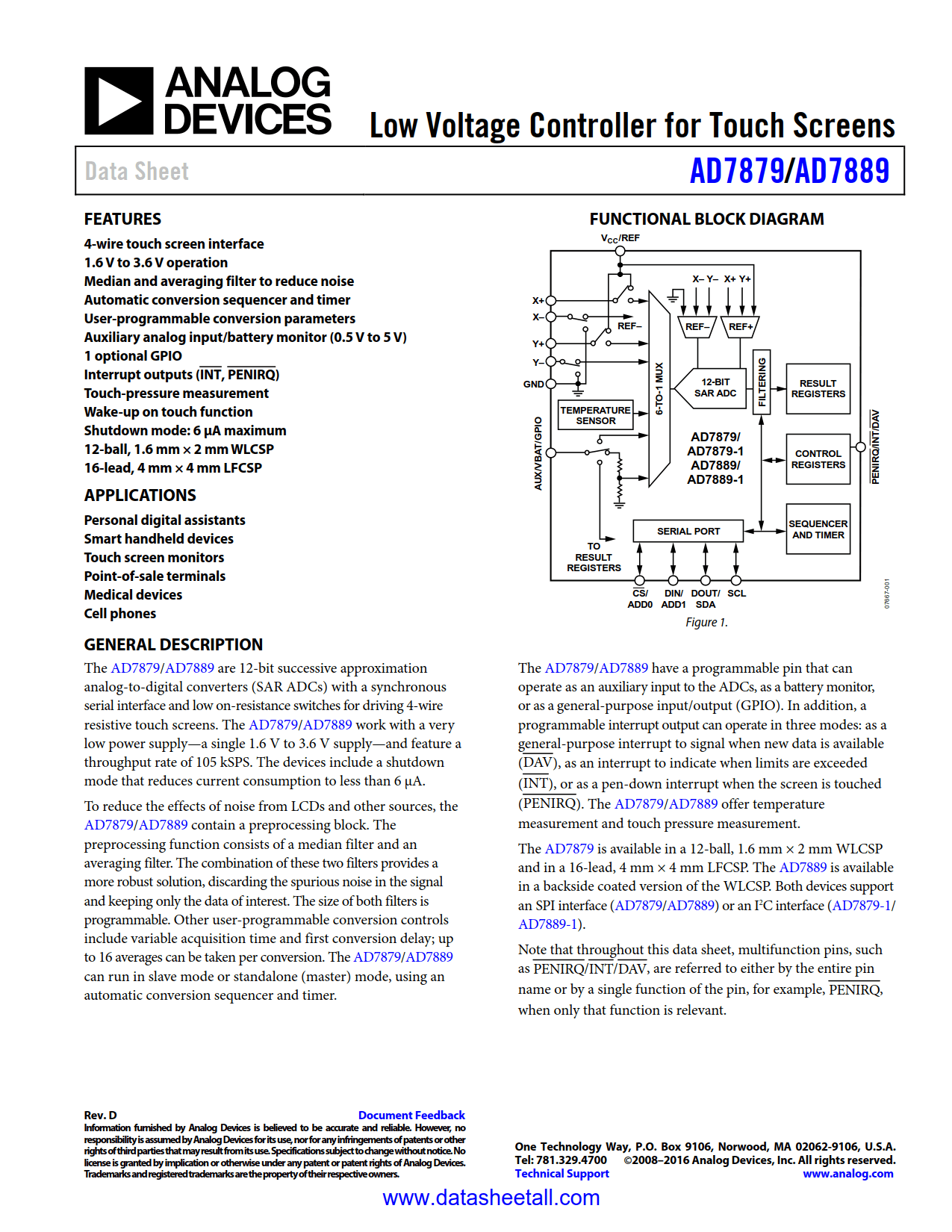 AD7889 Datasheet