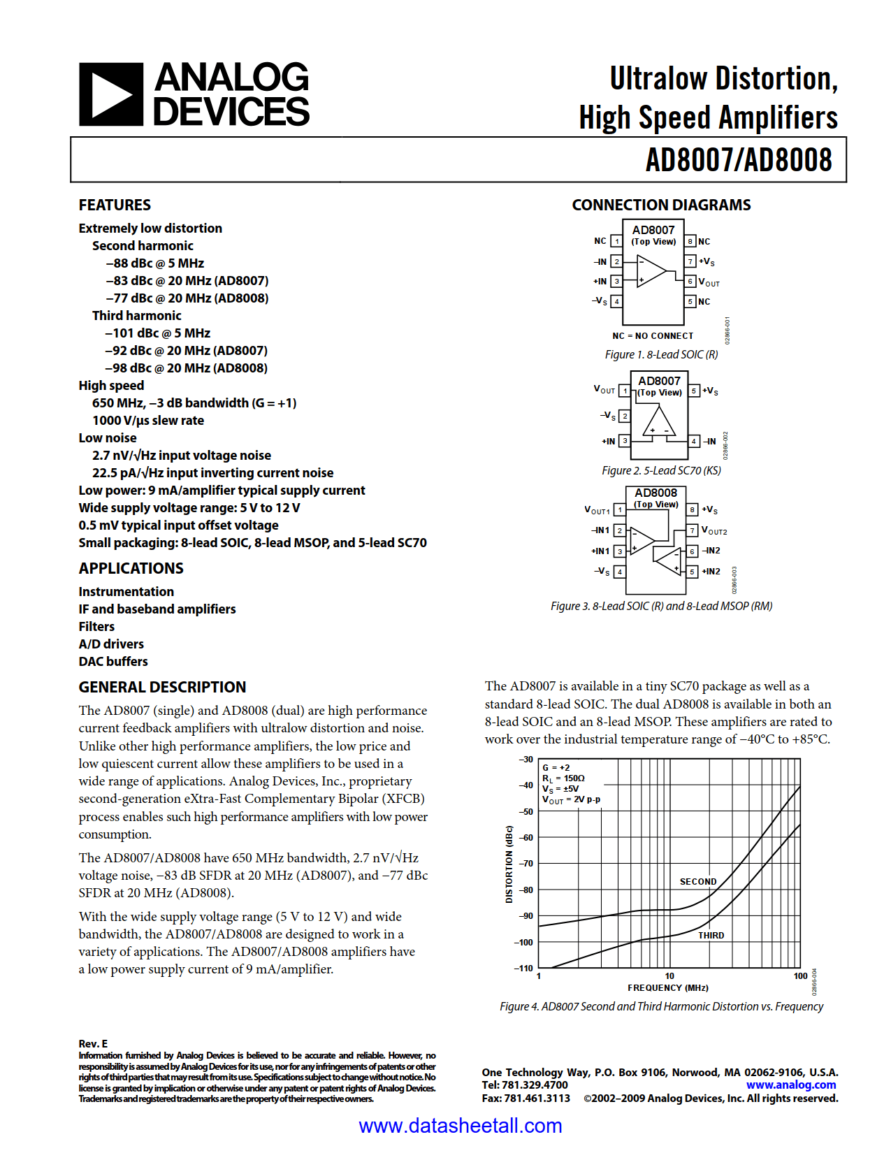AD8008 Datasheet