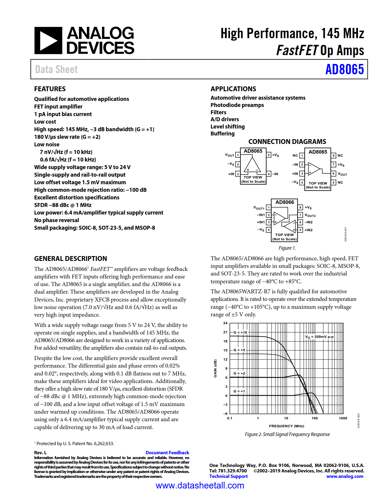AD8065 Datasheet