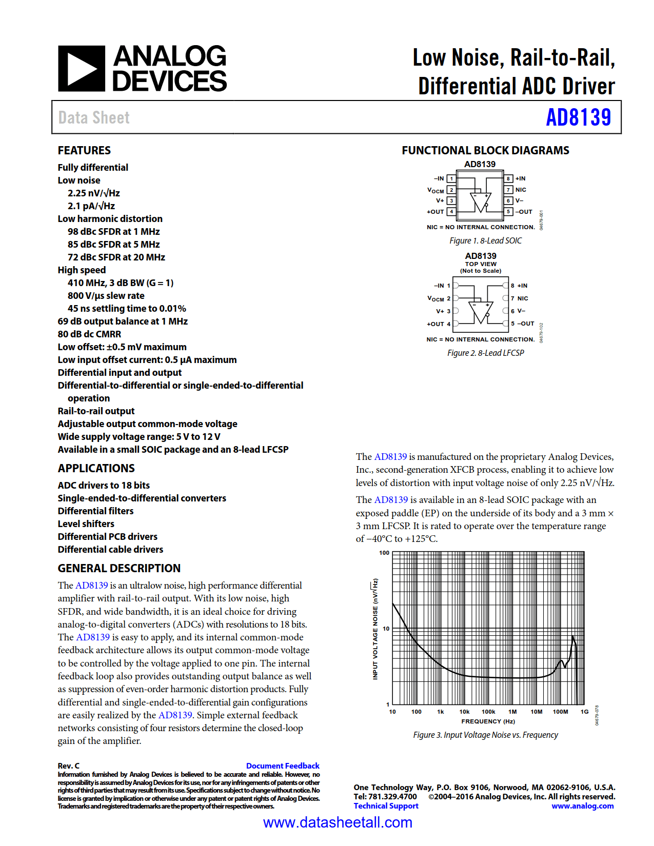 AD8139 Datasheet
