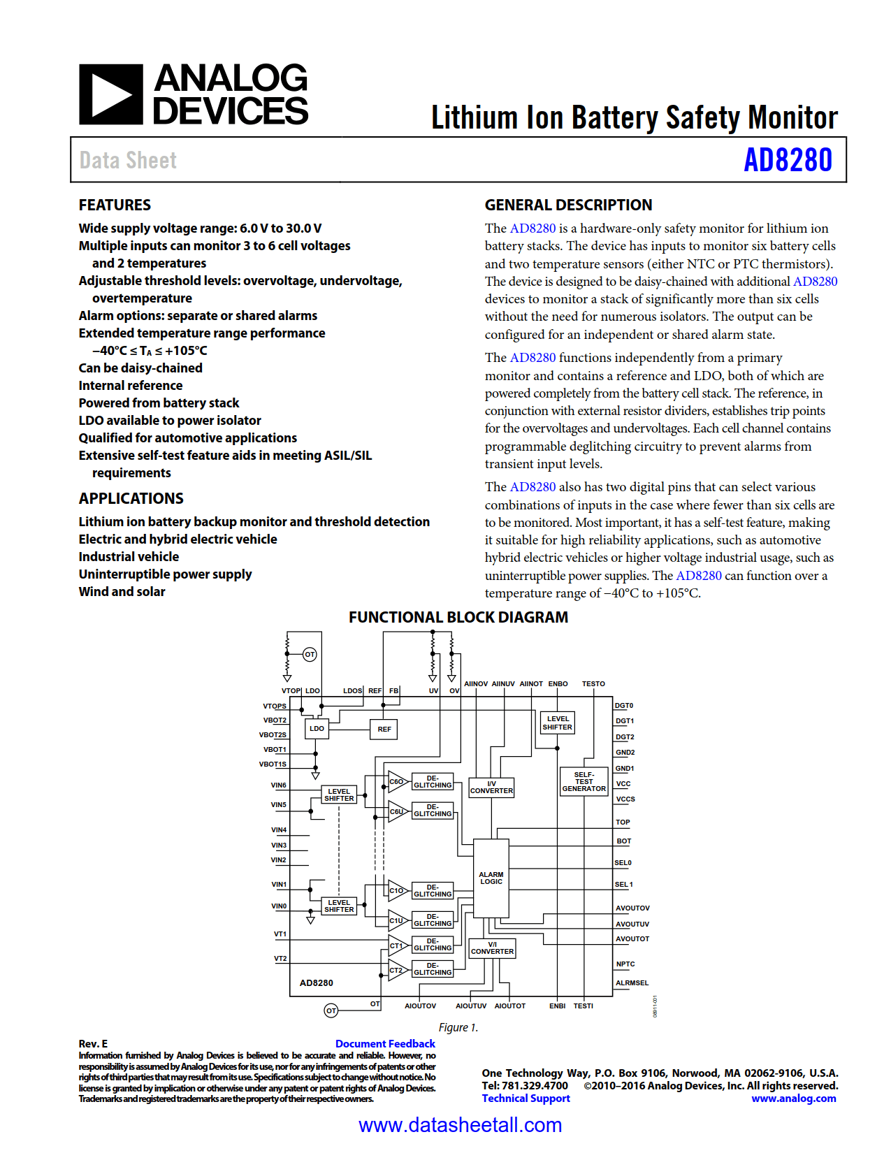 AD8280 Datasheet