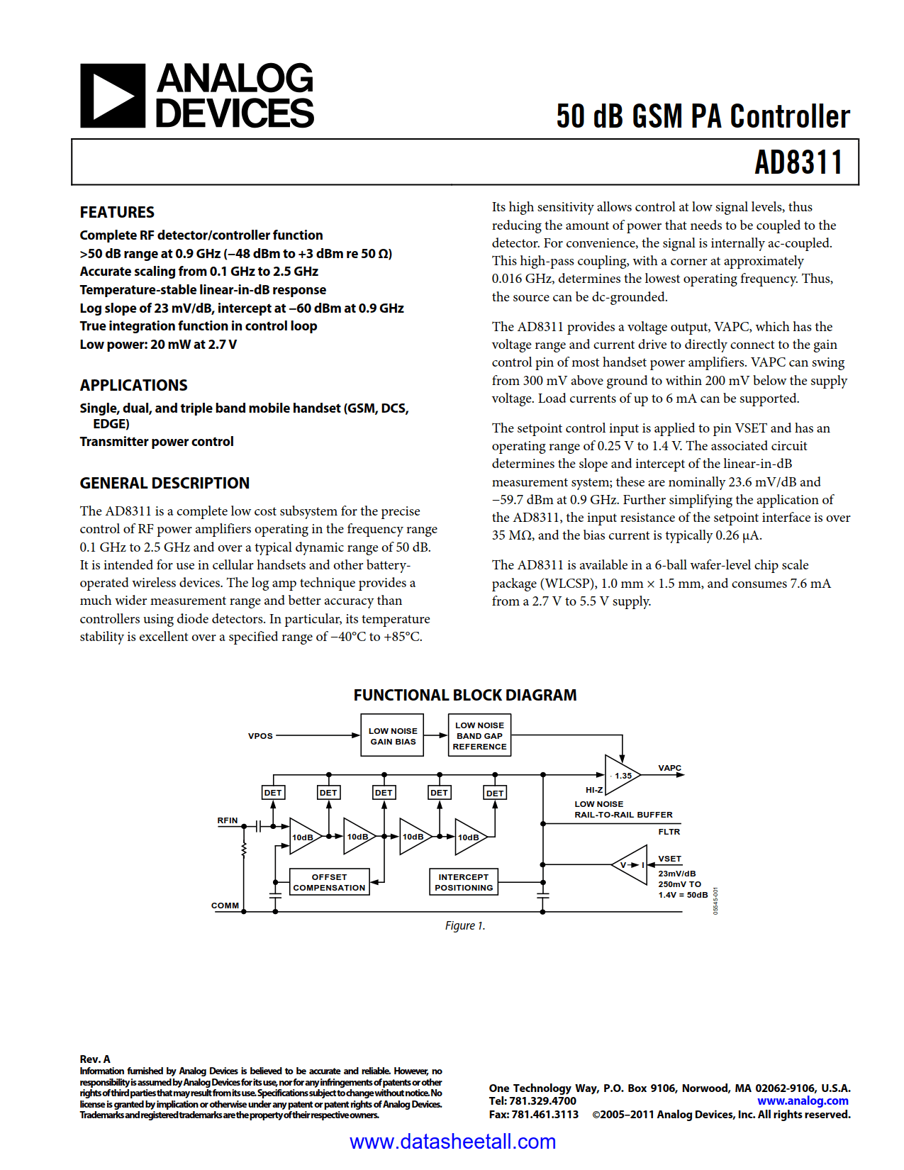 AD8311 Datasheet