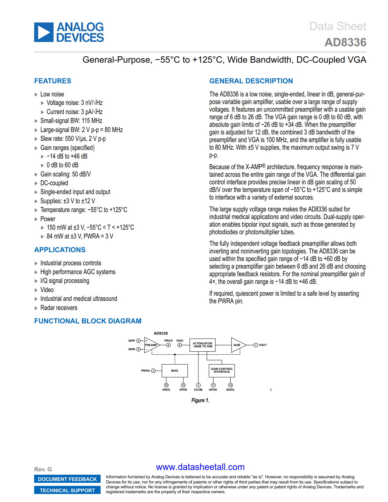AD8336 Datasheet