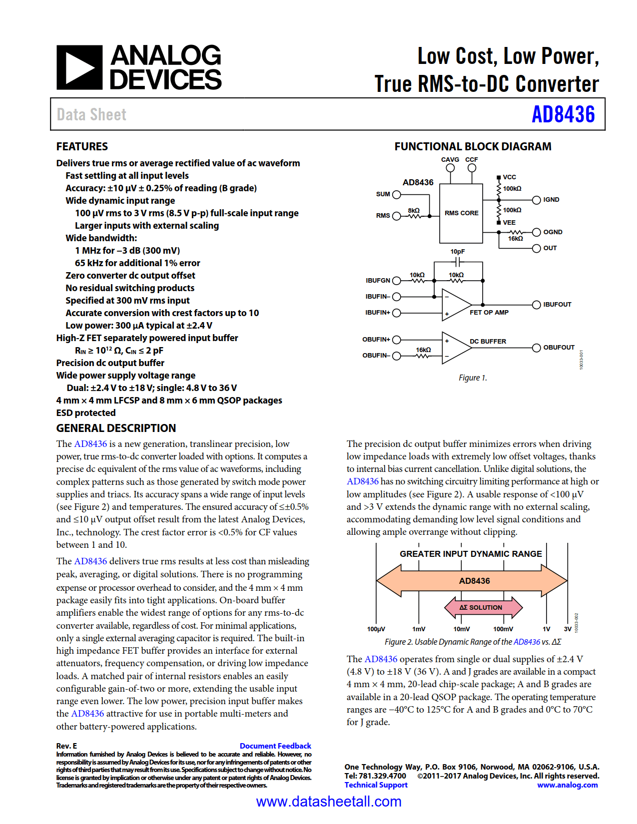 AD8436 Datasheet