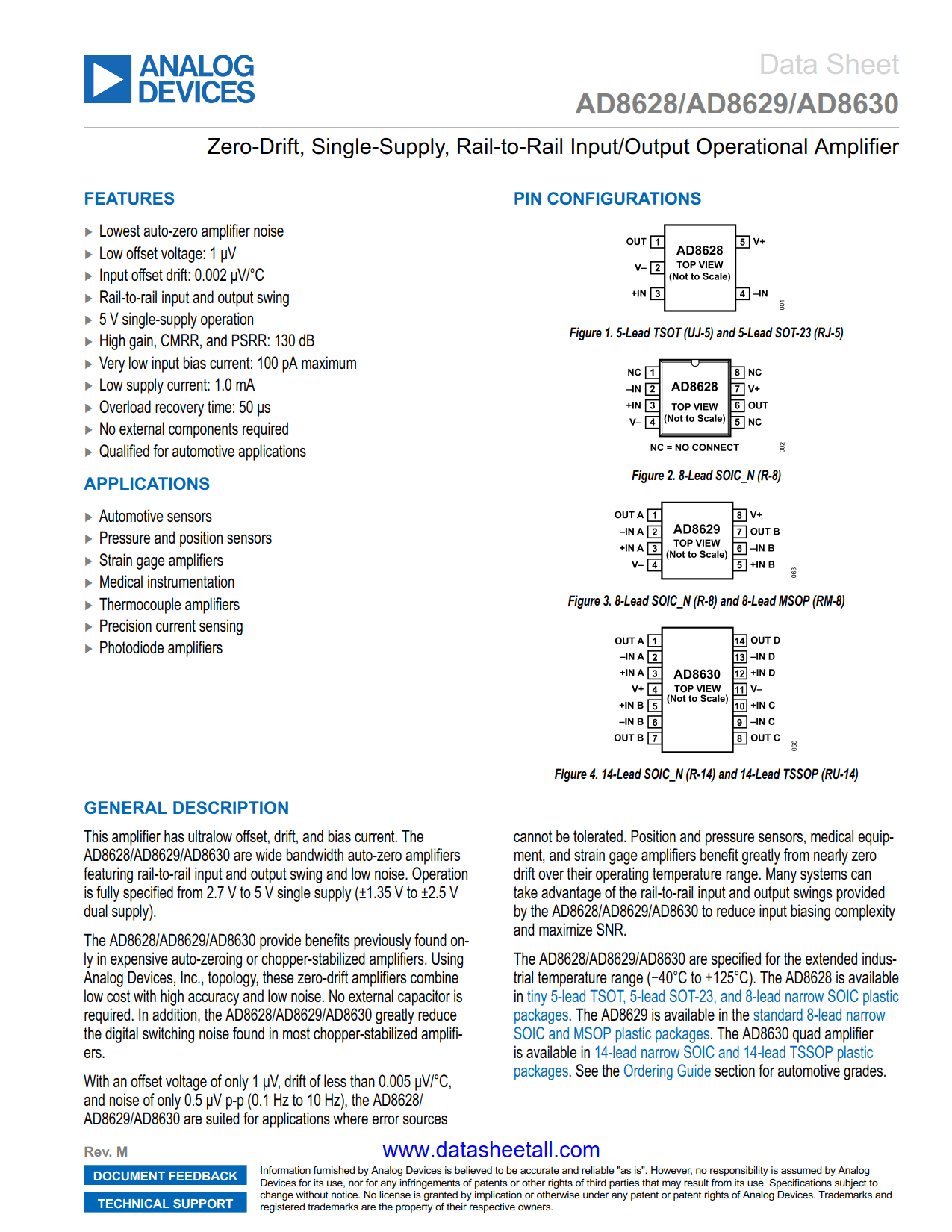 AD8630 Datasheet