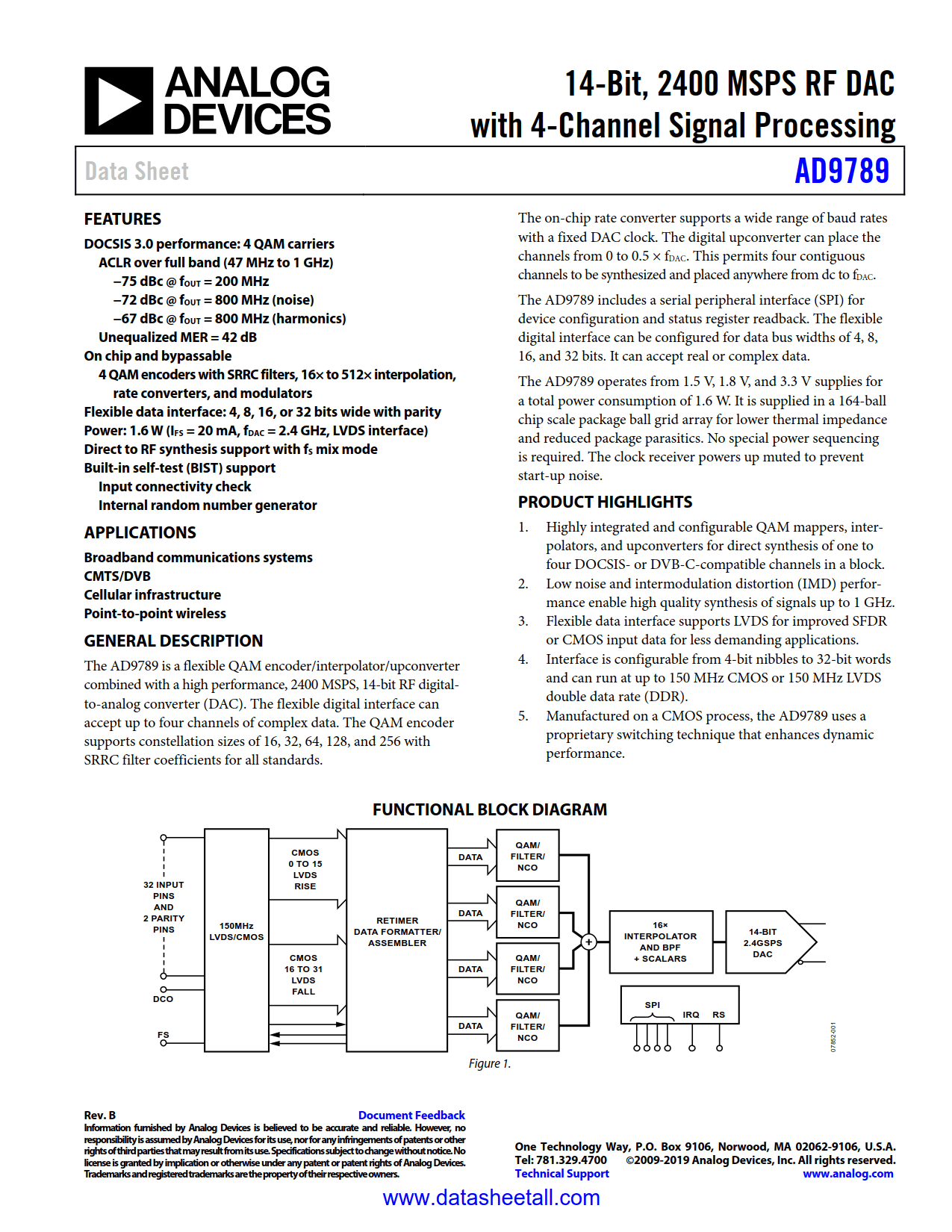 AD9789 Datasheet