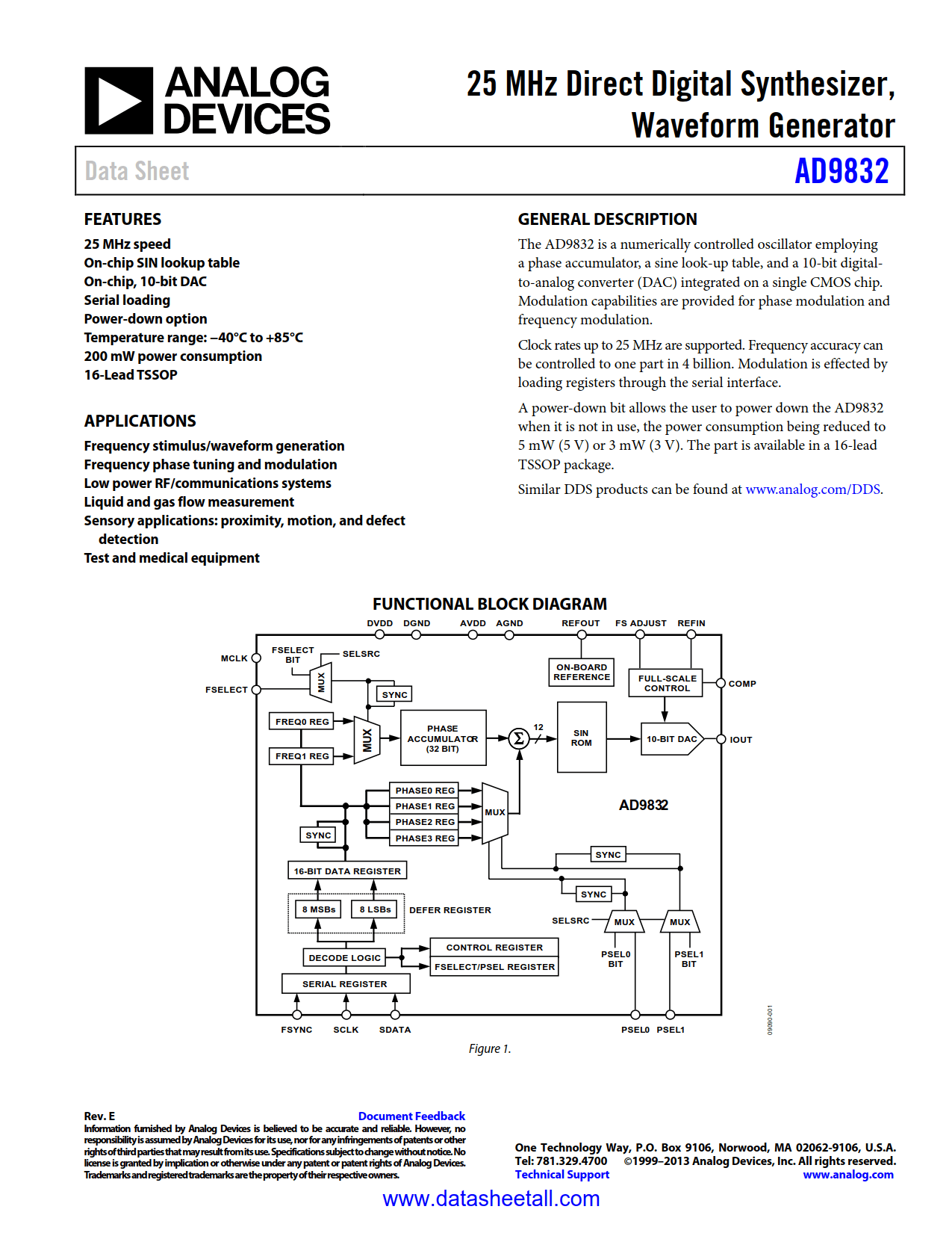 AD9832 Datasheet