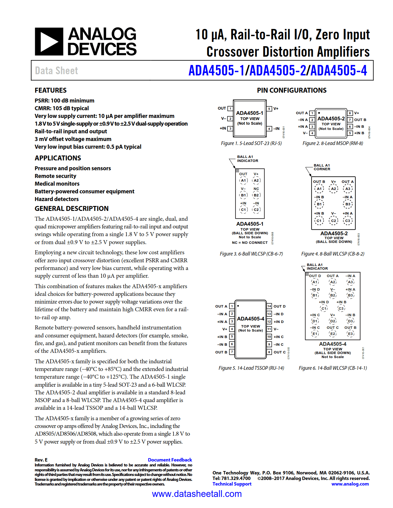 ADA4505-4 Datasheet