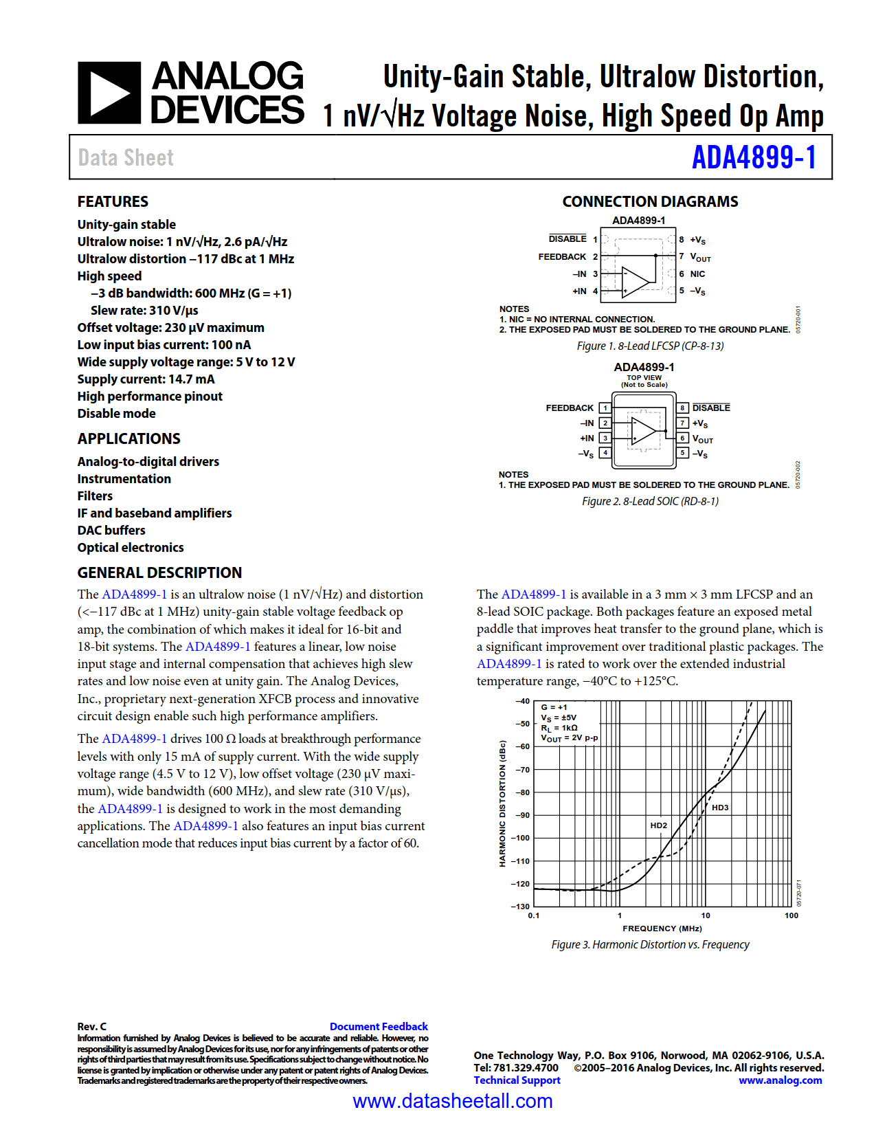 ADA4899-1 Datasheet