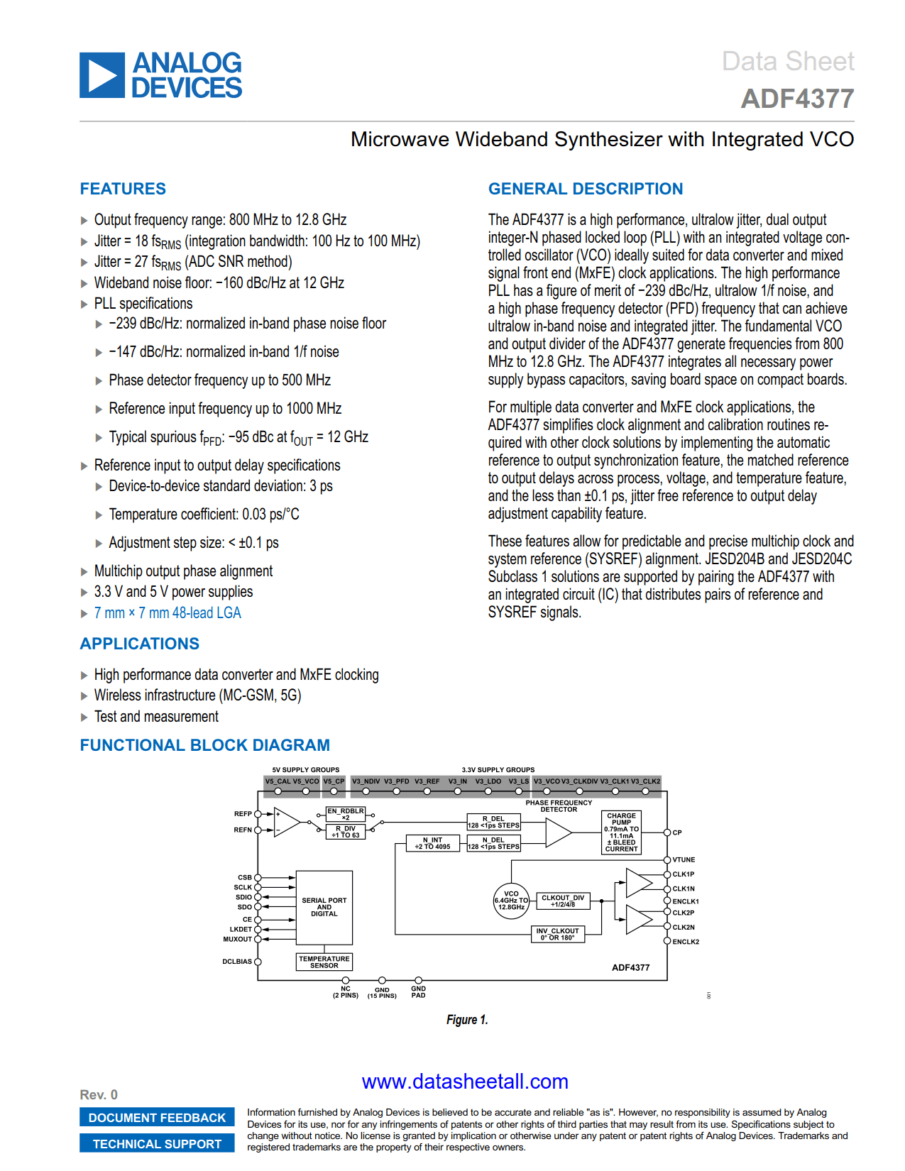 ADF4377 Datasheet