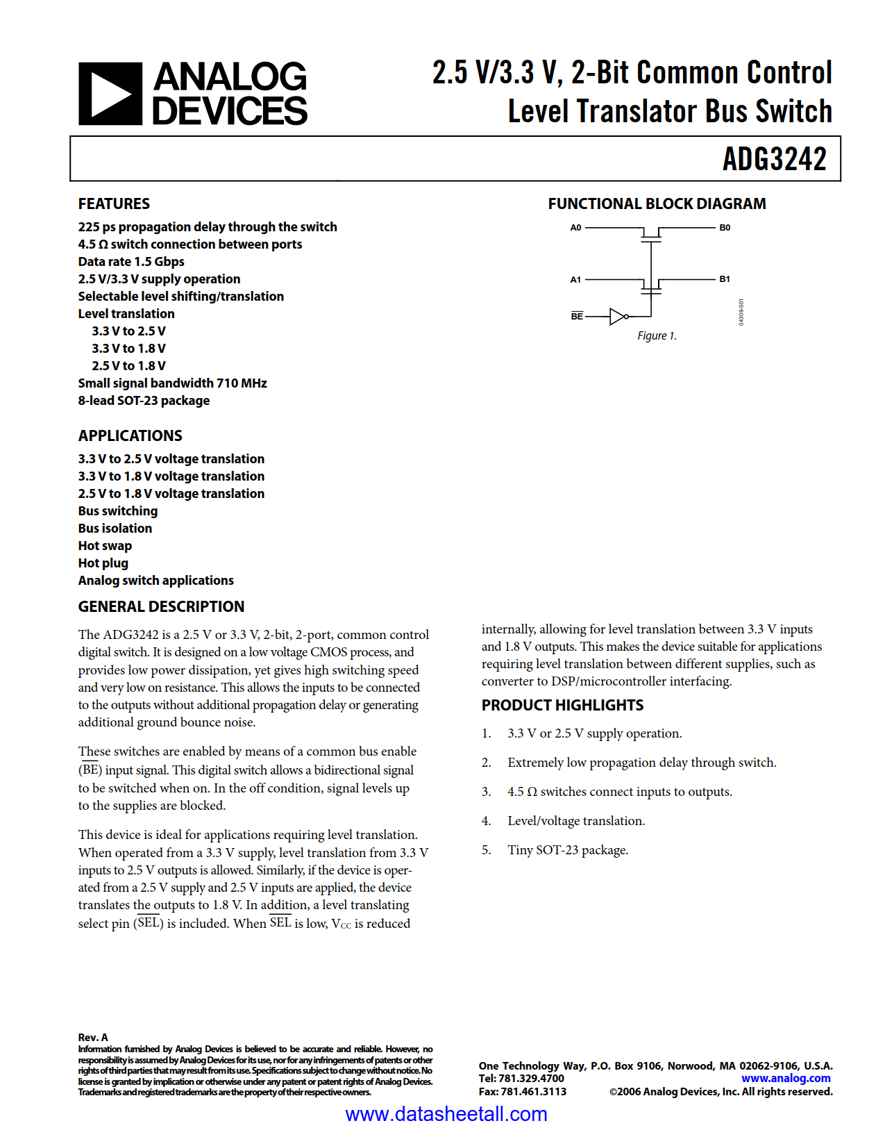 ADG3242 Datasheet
