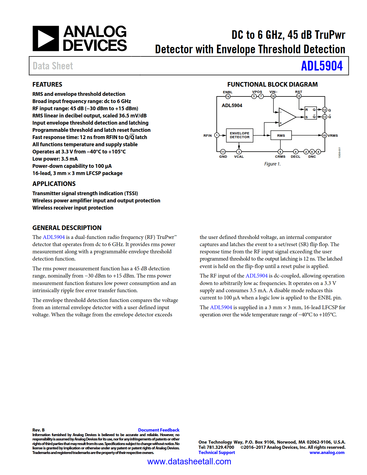 ADL5904 Datasheet