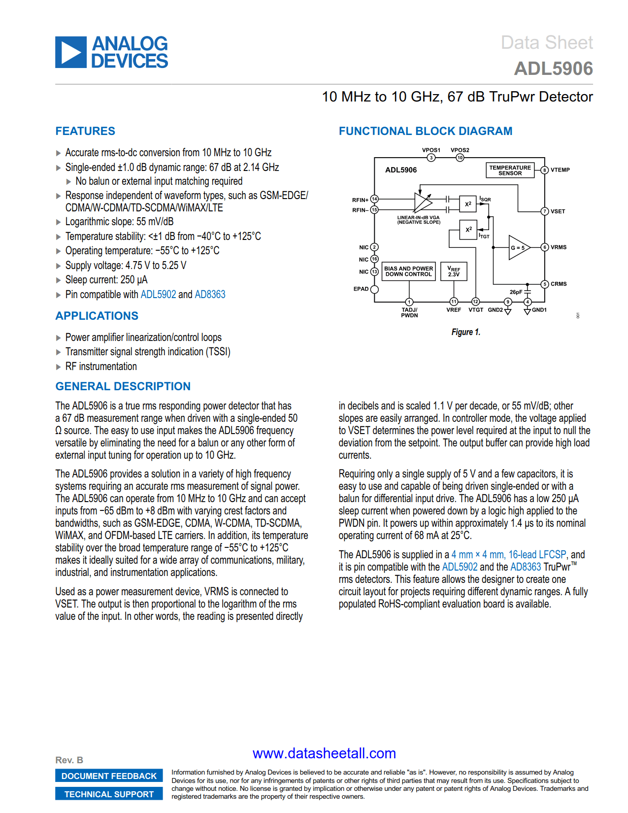 ADL5906 Datasheet