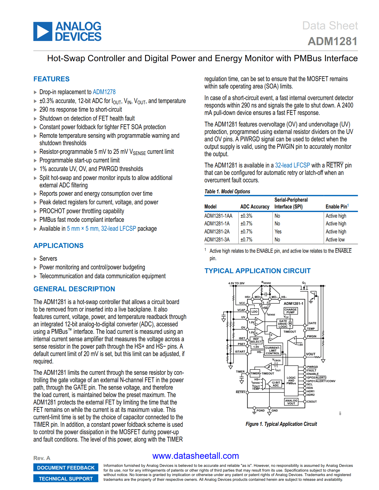 ADM1281 Datasheet
