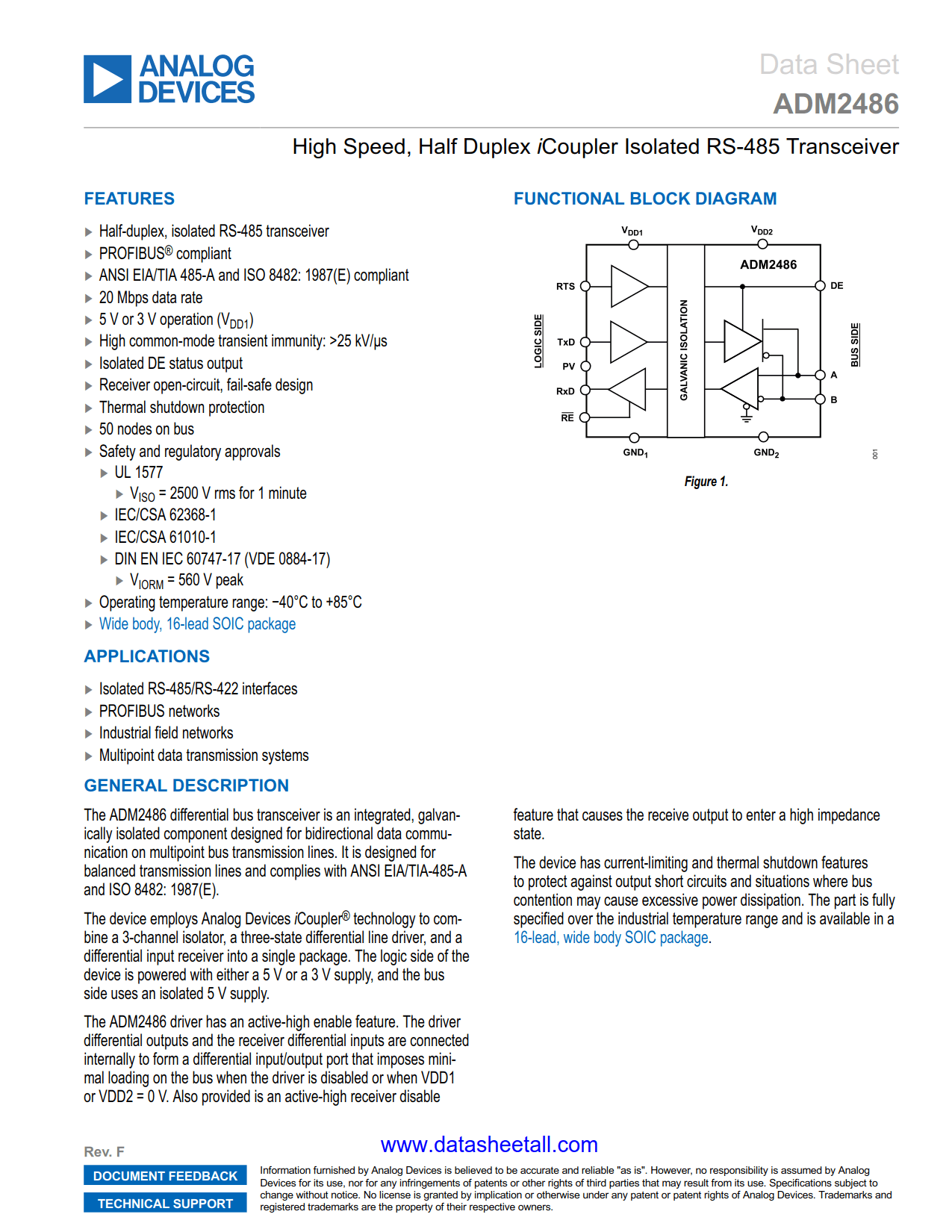 ADM2486 Datasheet