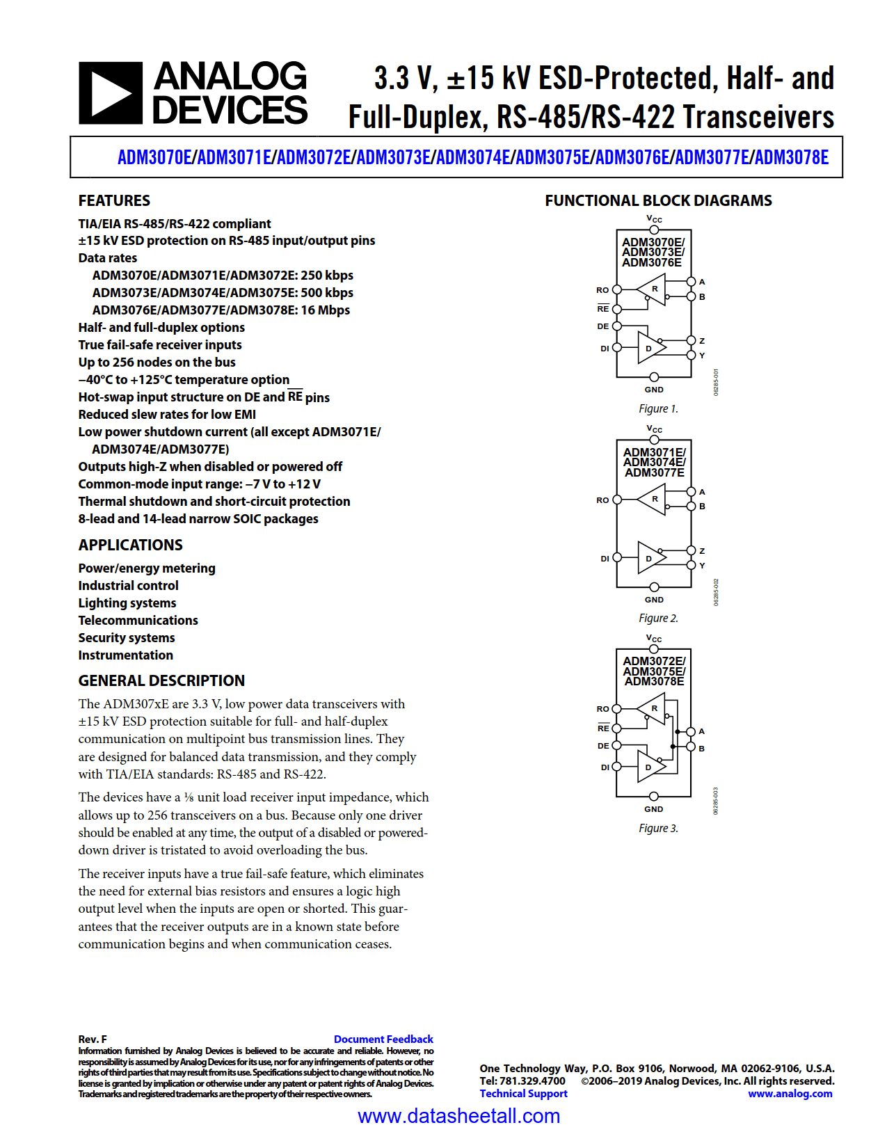 ADM3078E Datasheet