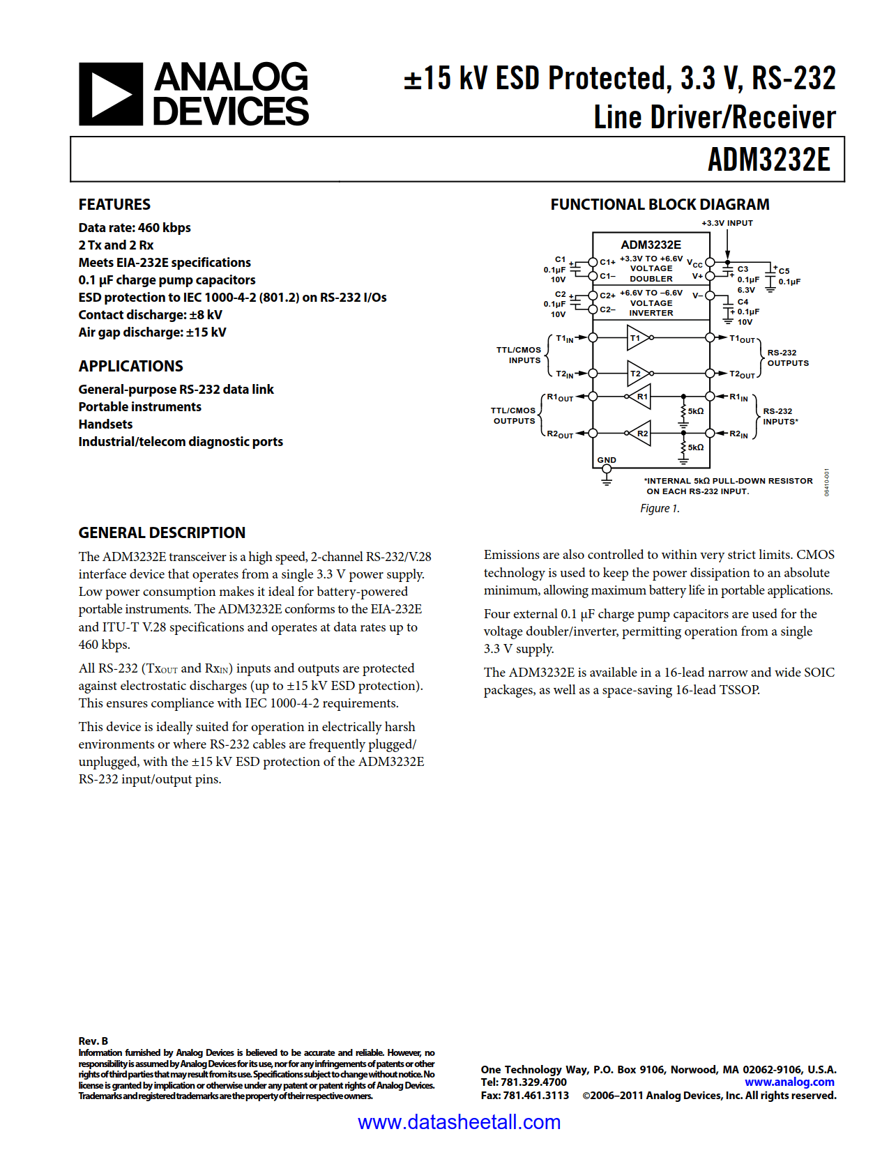 ADM3232E Datasheet
