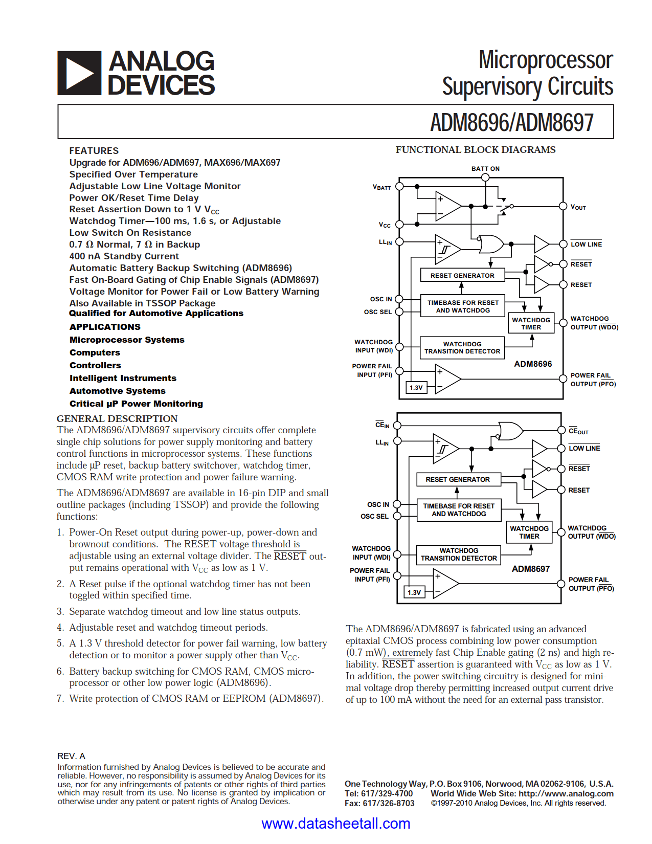 ADM8697 Datasheet