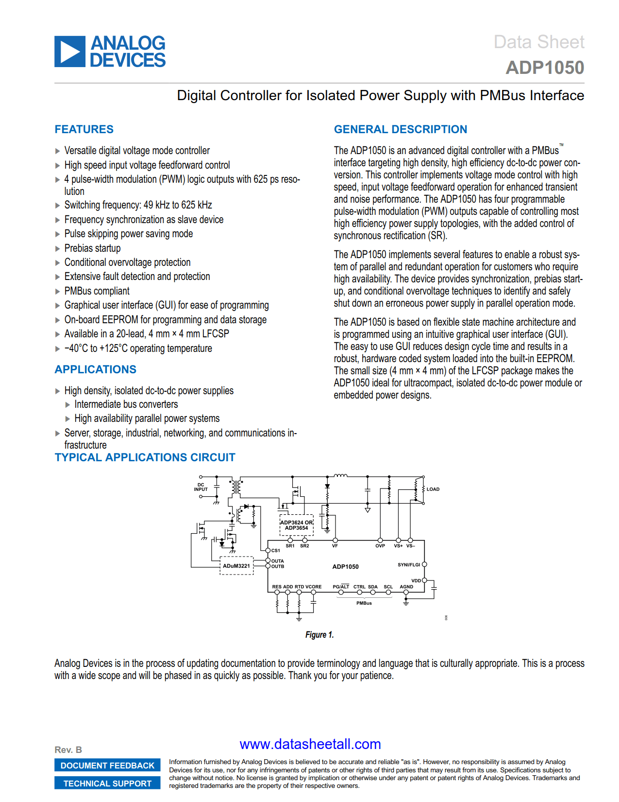 ADP1050 Datasheet