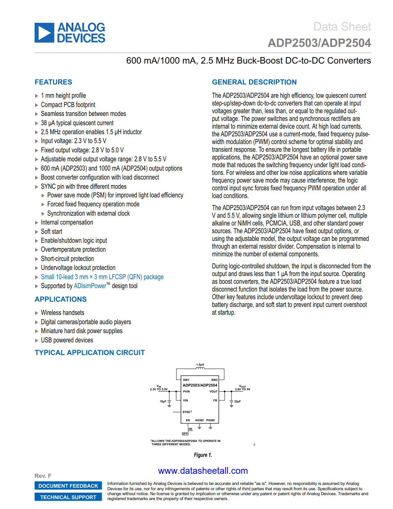 ADP2503 Datasheet