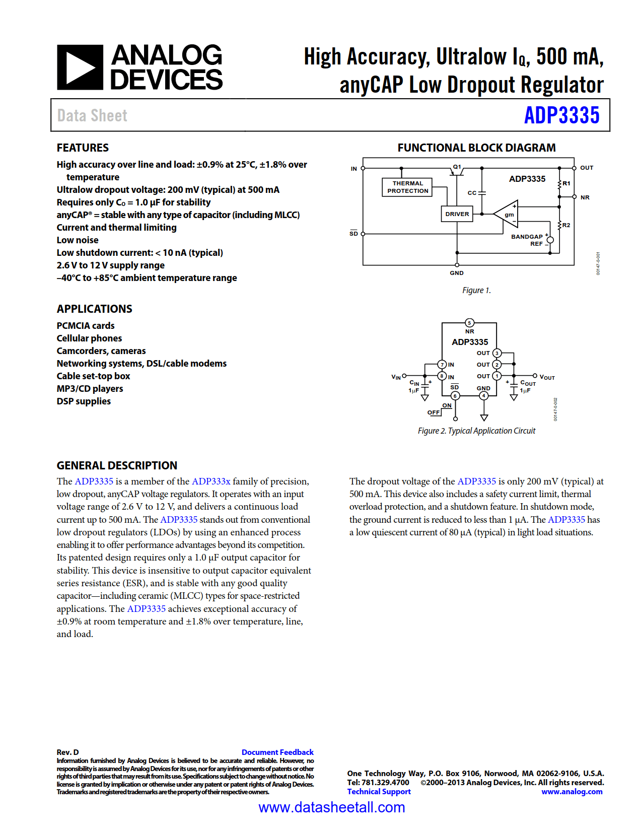 ADP3335 Datasheet