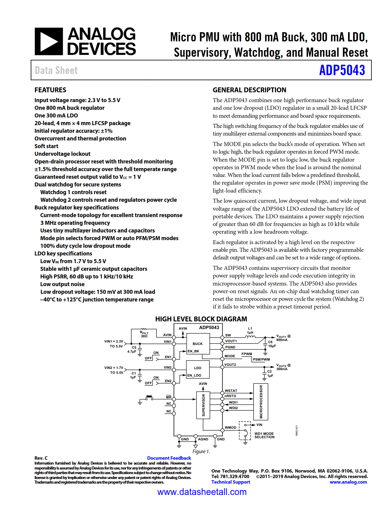 ADP5043 Datasheet