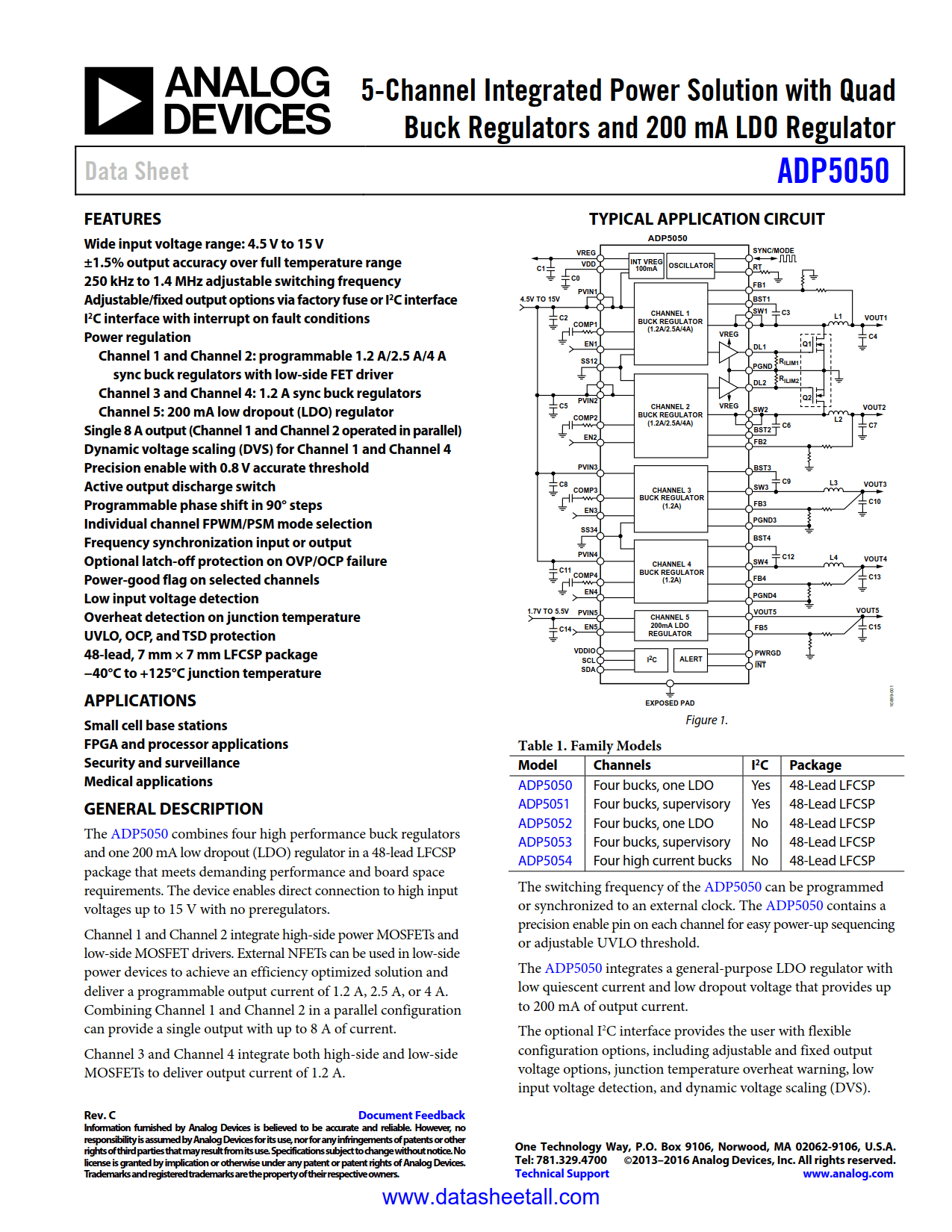 ADP5050 Datasheet