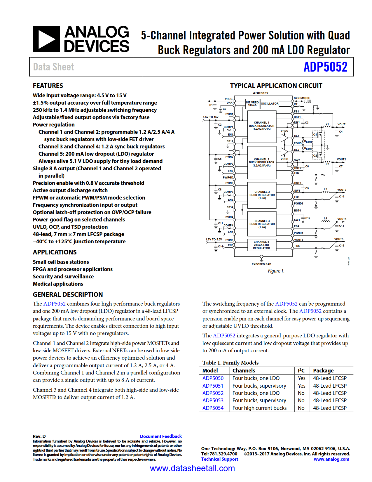 ADP5052 Datasheet