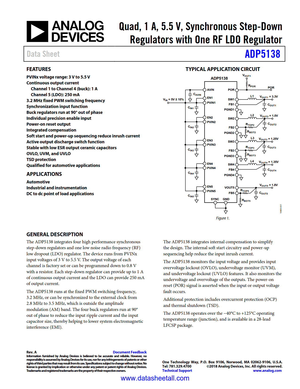 ADP5138 Datasheet