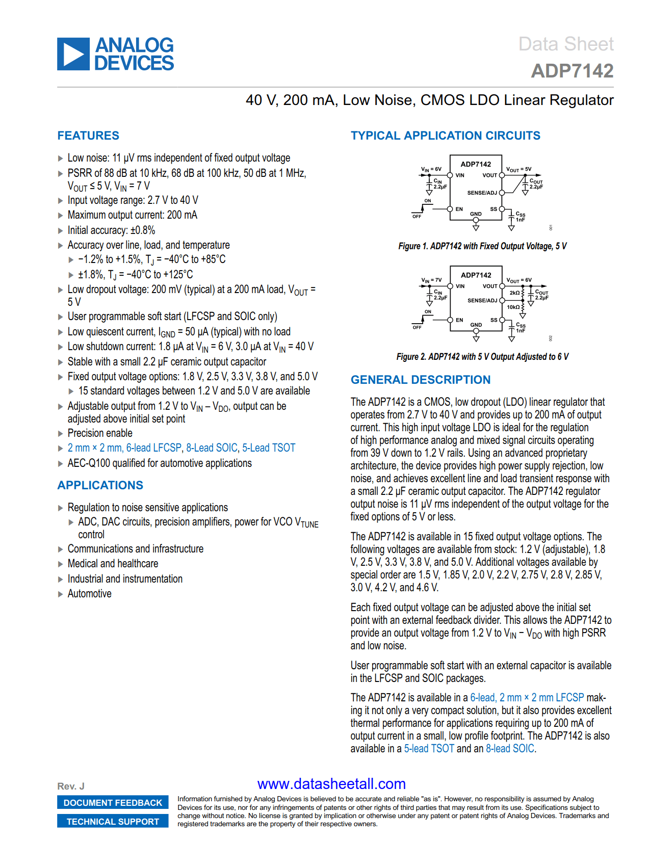 ADP7142 Datasheet