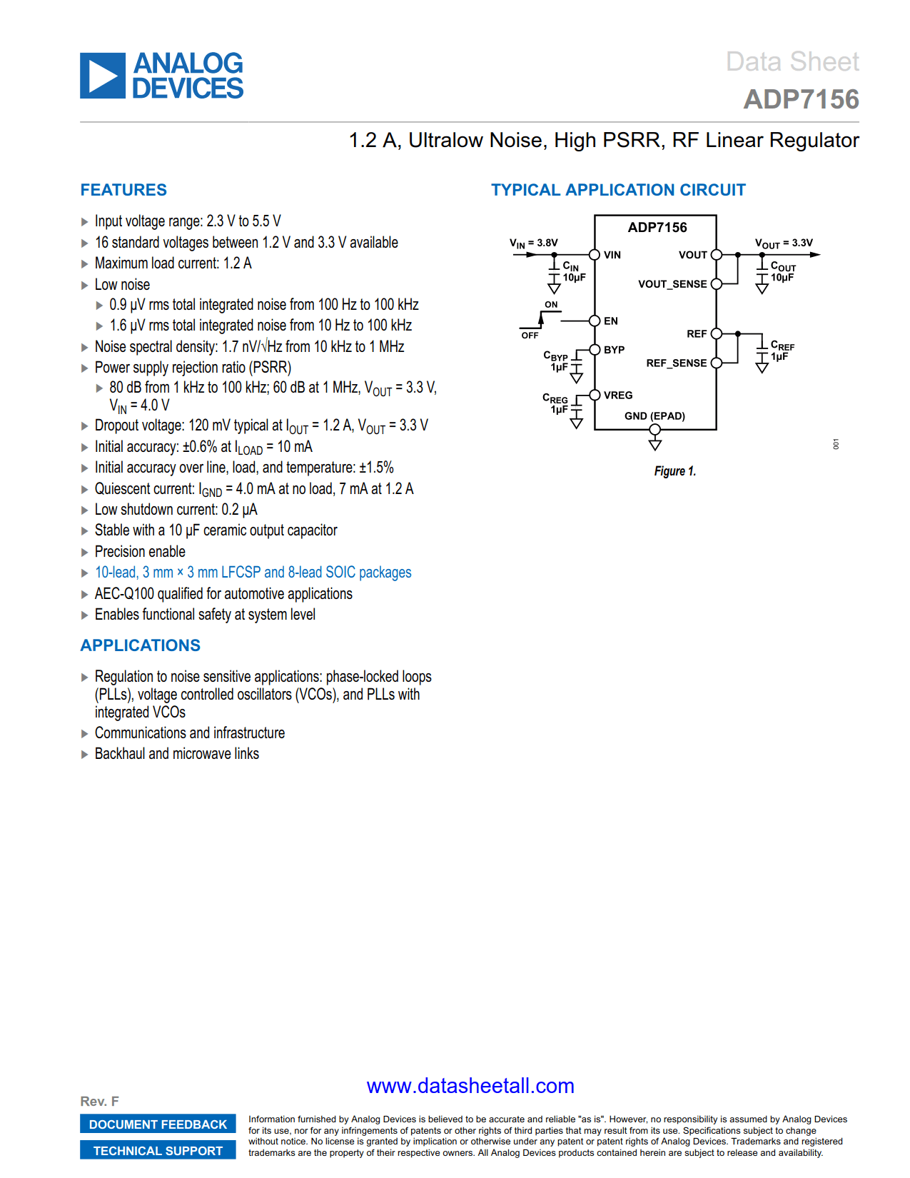 ADP7156 Datasheet
