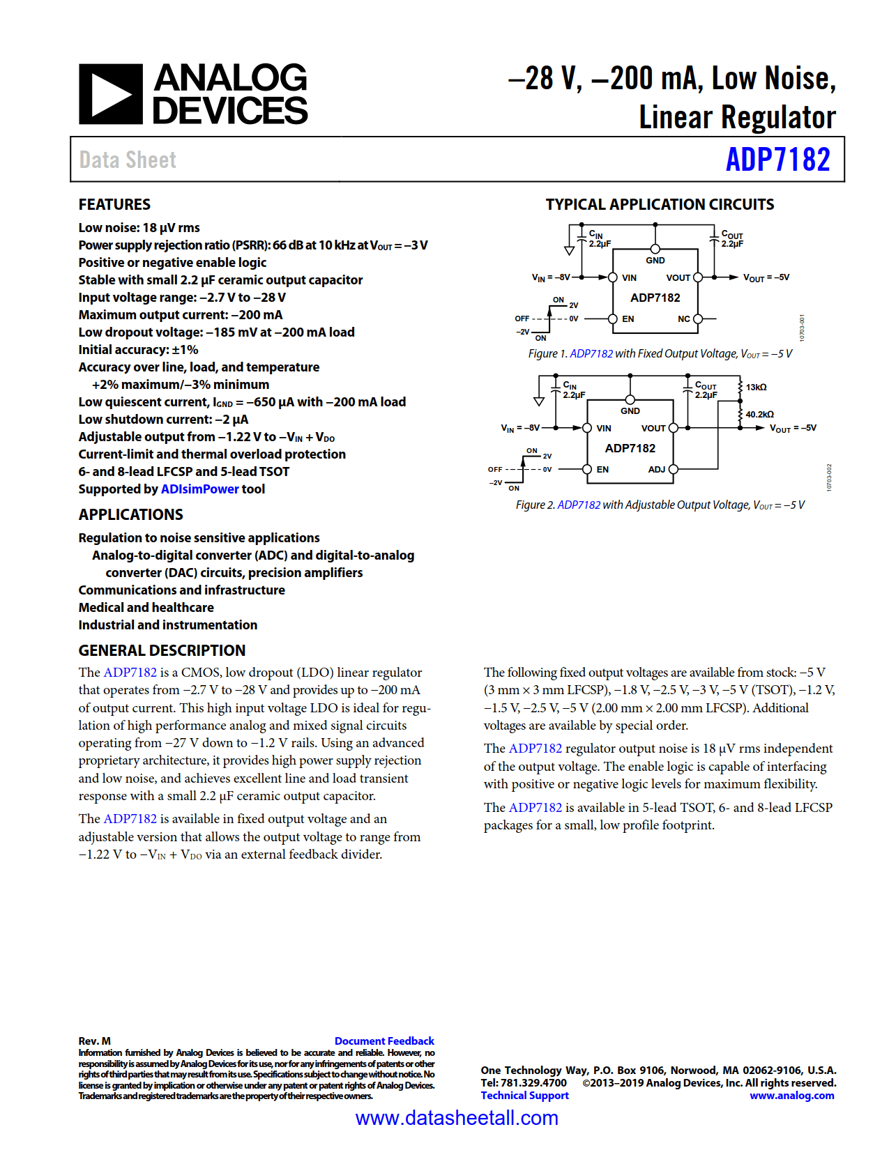 ADP7182 Datasheet