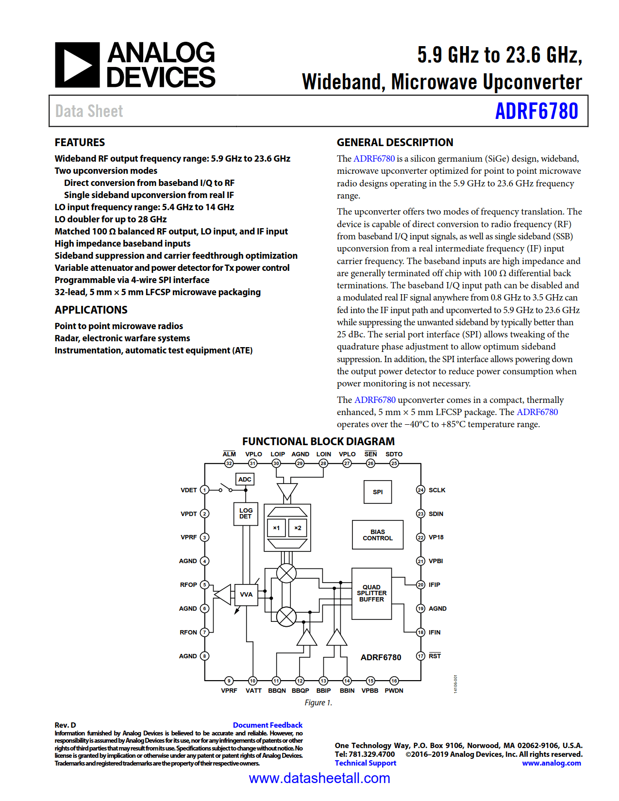 ADRF6780 Datasheet