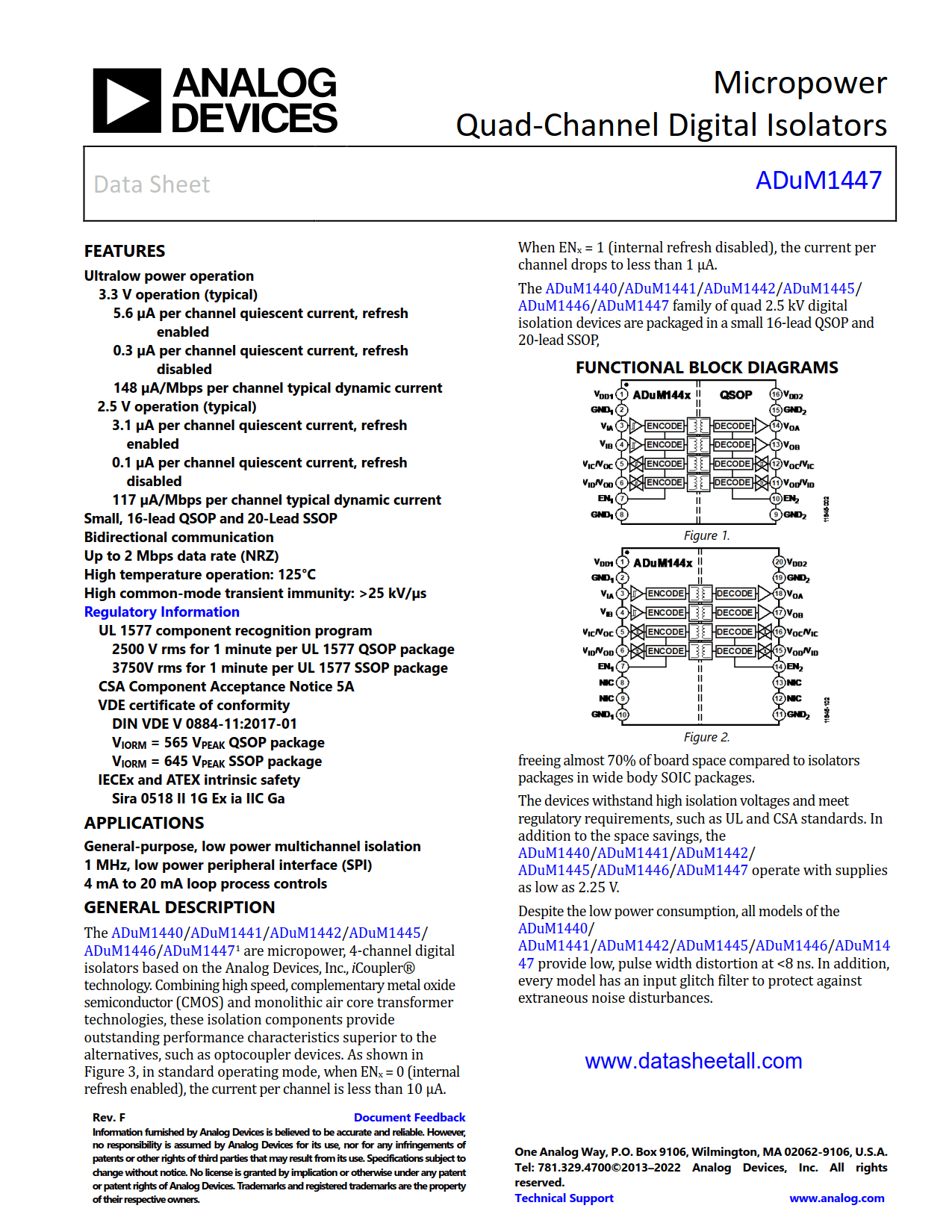 ADUM1447 Datasheet