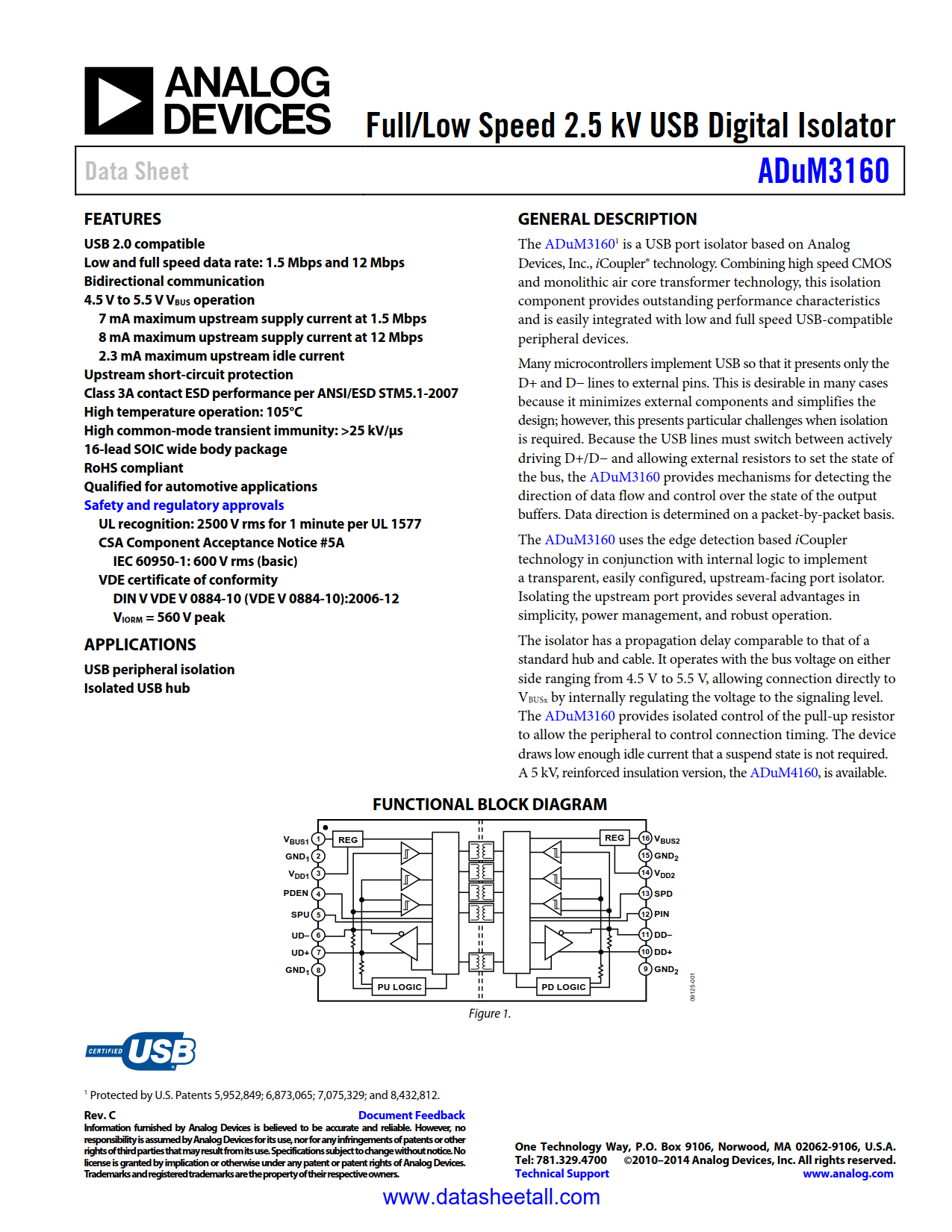 ADUM3160 Datasheet
