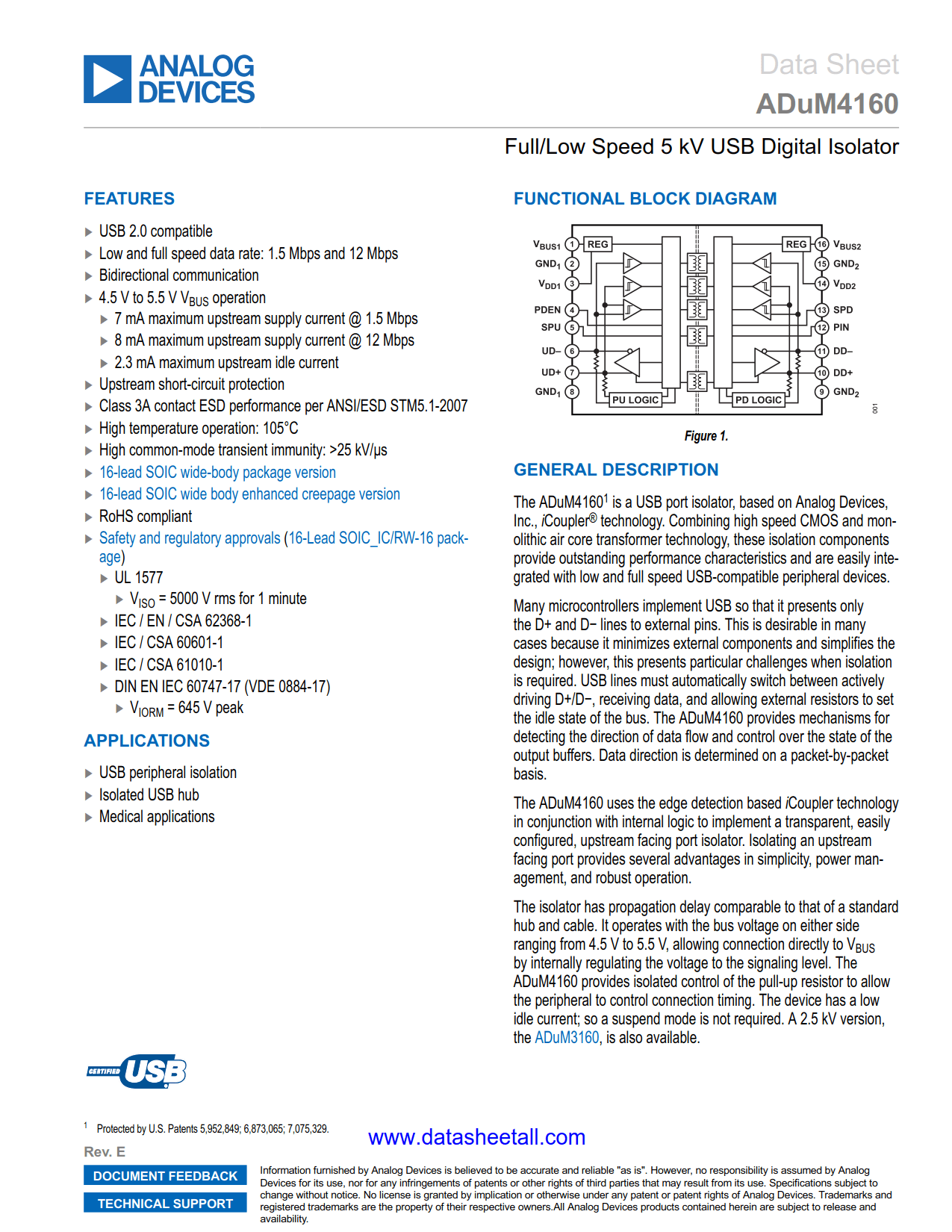 ADUM4160 Datasheet