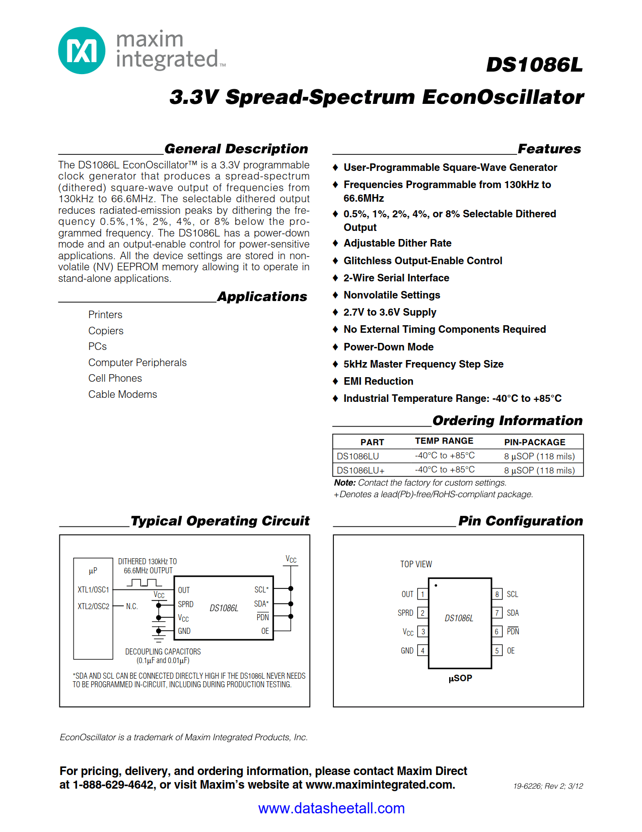 DS1086L Datasheet