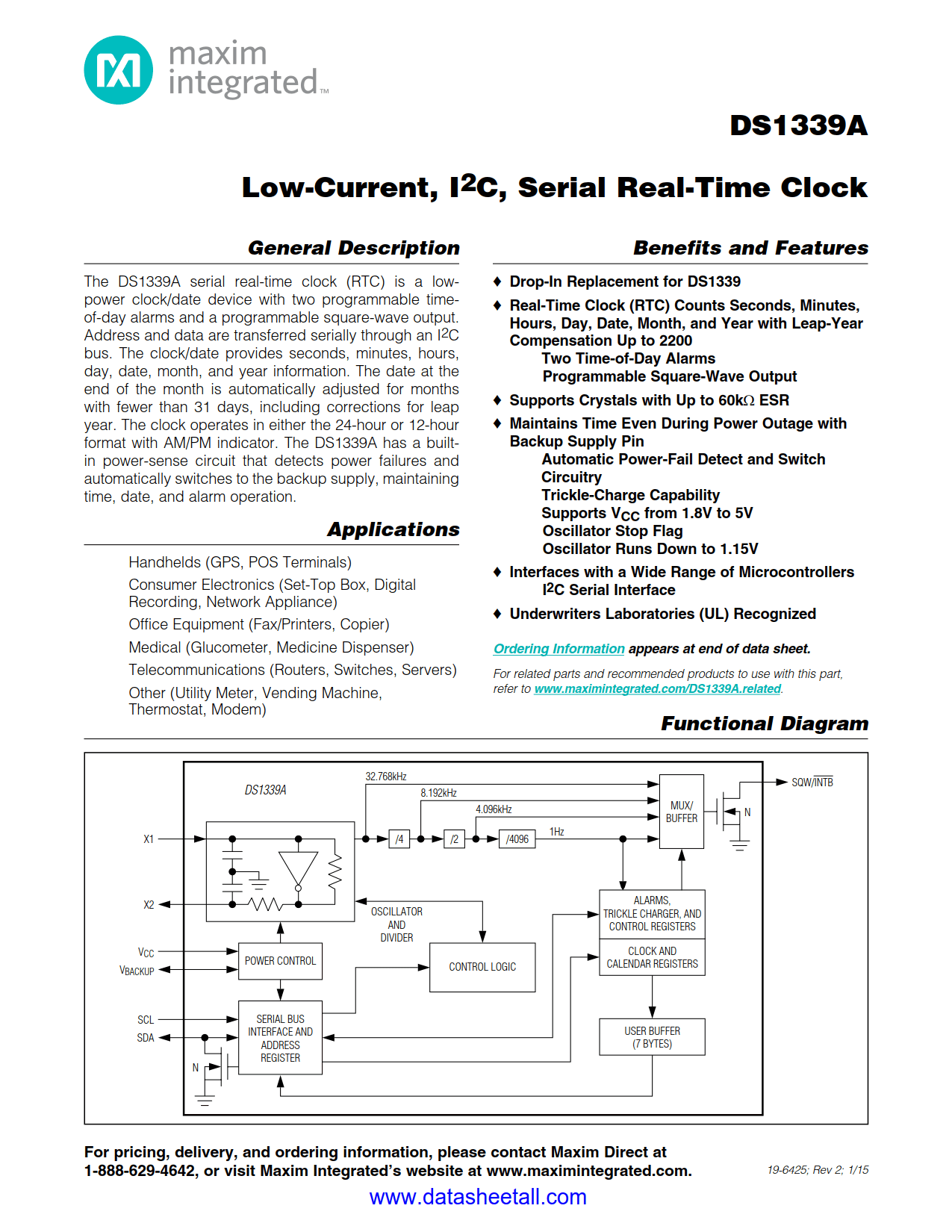 DS1339A Datasheet