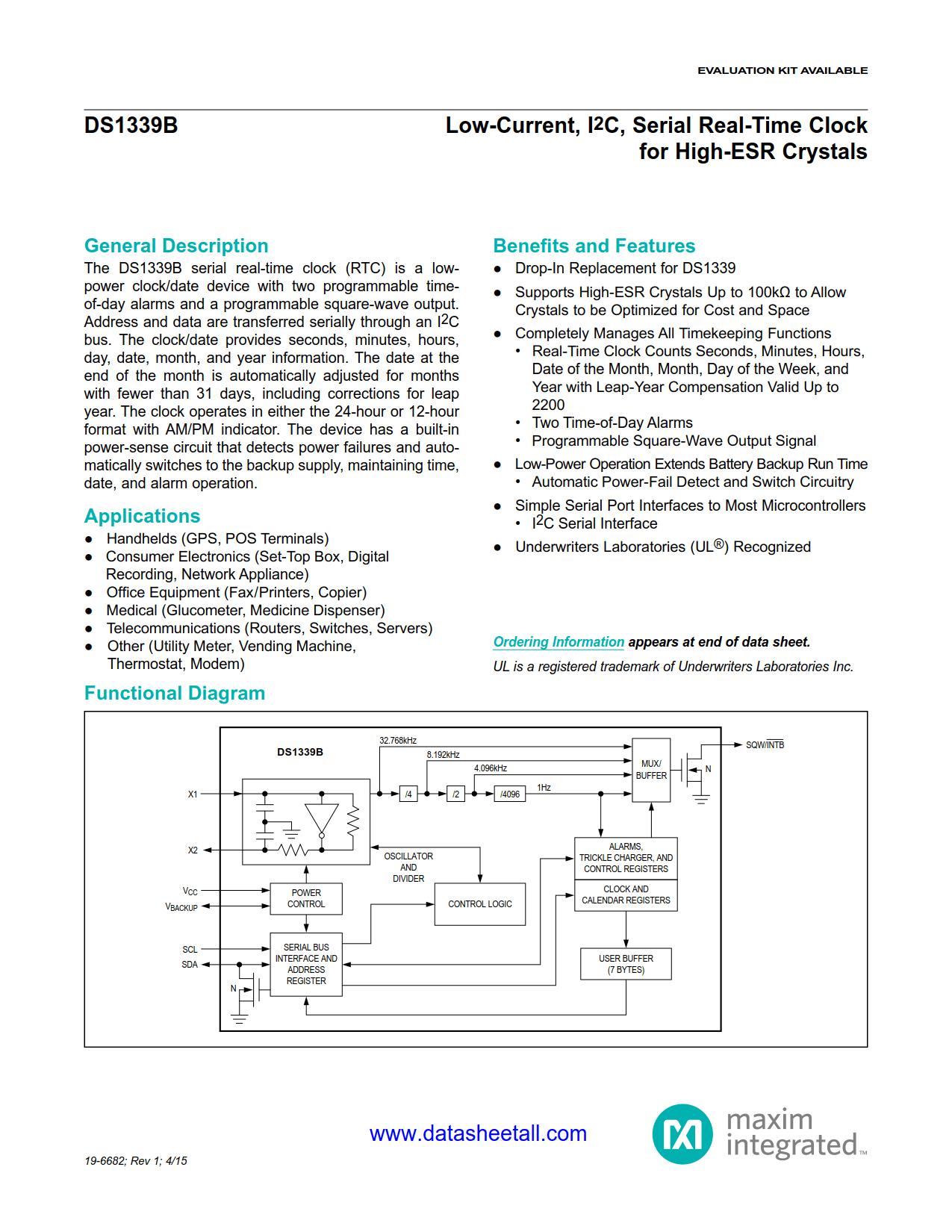 DS1339B Datasheet