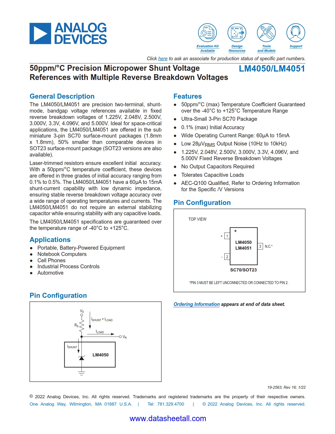 LM4050 Datasheet