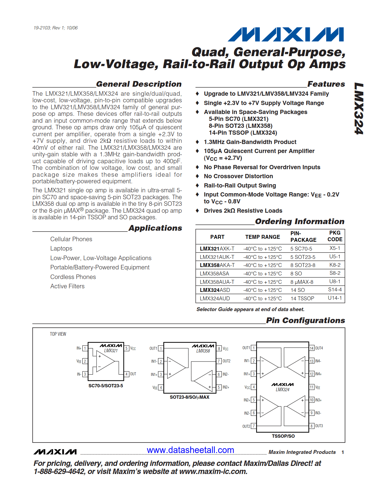 LMX324 Datasheet
